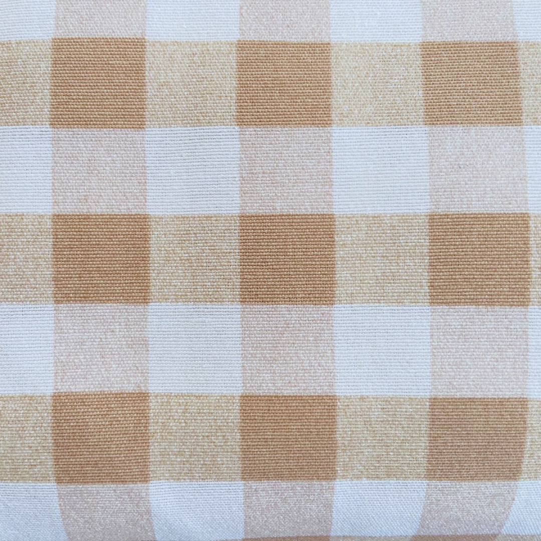 Embroidered Checkered Canvas Napkin