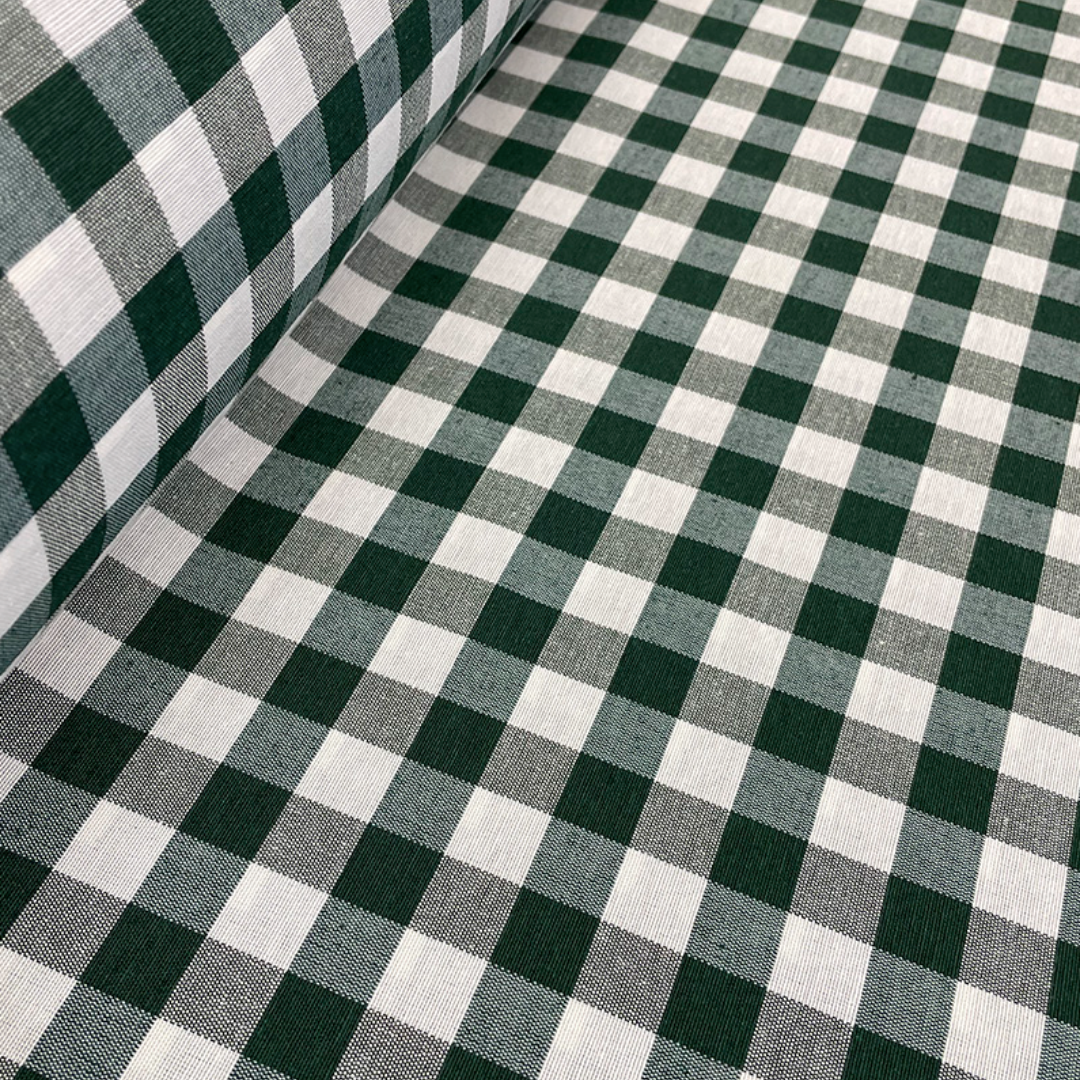 Embroidered Checkered Canvas Napkin